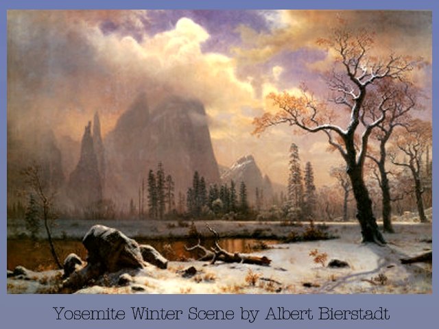Yosemite Winter Scene by Albert Bierstadt